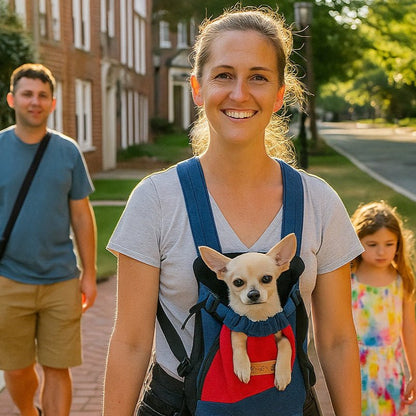 Sac de transport pour chien –Balades à Deux™ en famille - Jappy Toutou