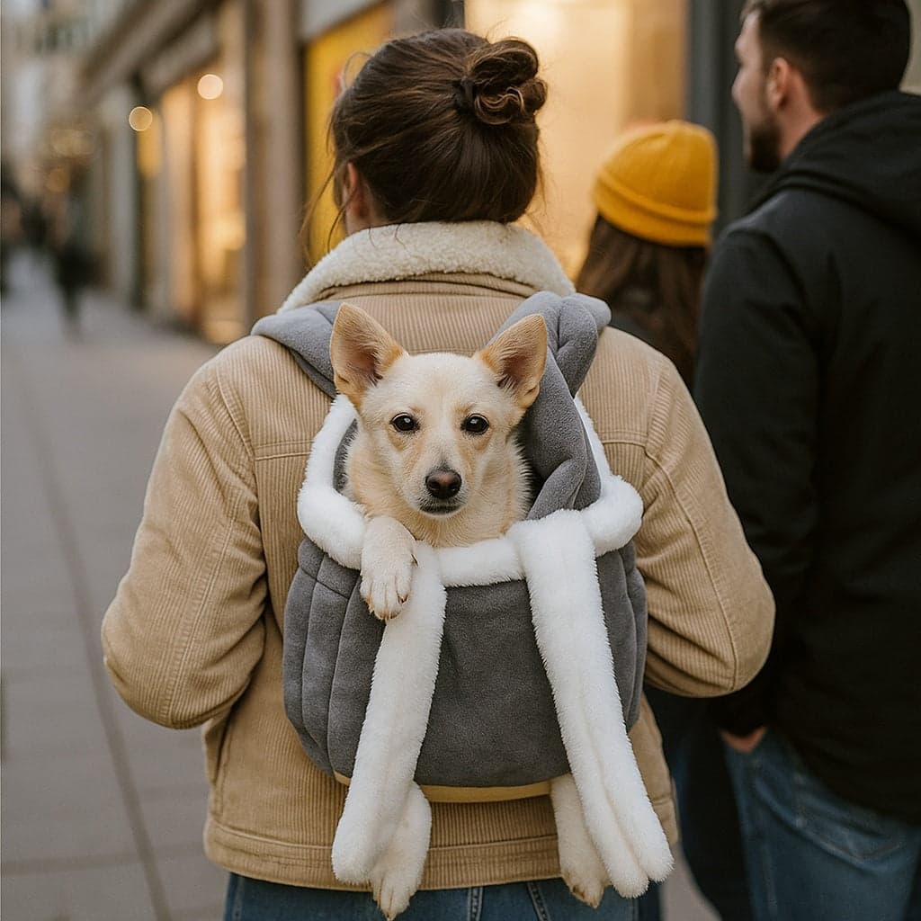 Sac transport chien - LuxTrotteur™: Parfait par temps frais - Jappy Toutou