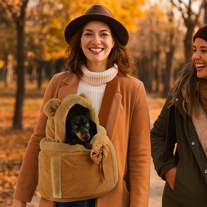 Sac transport chien - LuxTrotteur™: Parfait par temps frais - Jappy Toutou