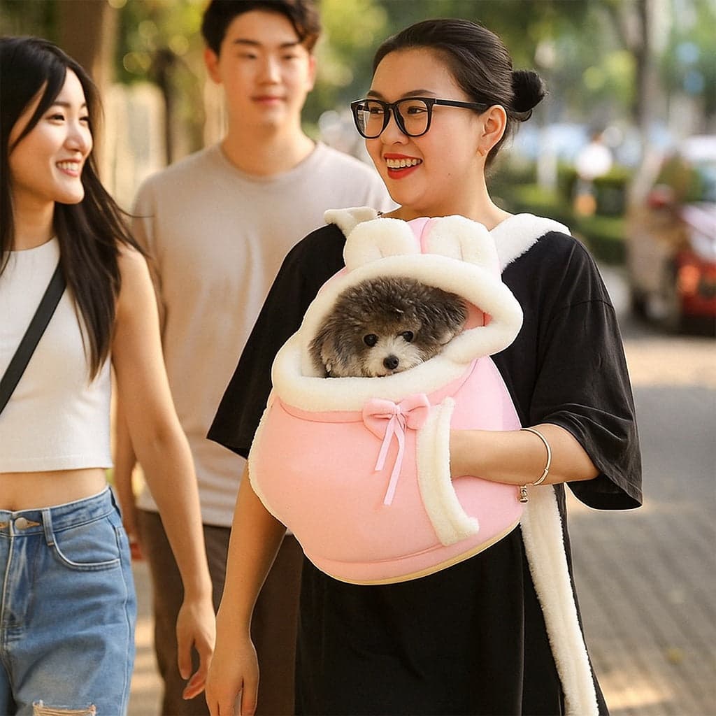 Sac transport chien - LuxTrotteur™: Parfait par temps frais - Jappy Toutou