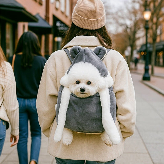 Sac transport chien - LuxTrotteur™: Parfait par temps frais - Jappy Toutou