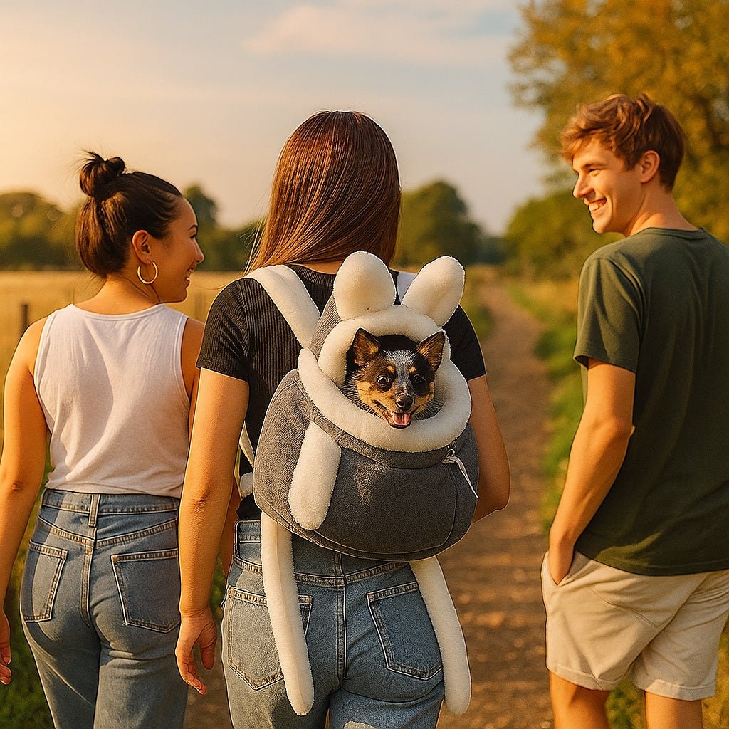 Sac transport chien - LuxTrotteur™: Parfait par temps frais - Jappy Toutou