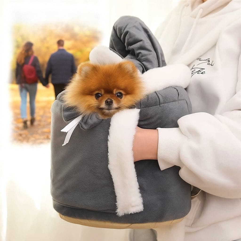 Sac transport chien - LuxTrotteur™: Parfait par temps frais - Jappy Toutou