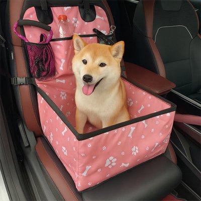 Siege auto chien•JappySiègeRose™: Fixation universelle