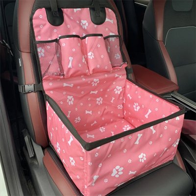 Siege auto chien•JappySiègeRose™: Rangements latéraux