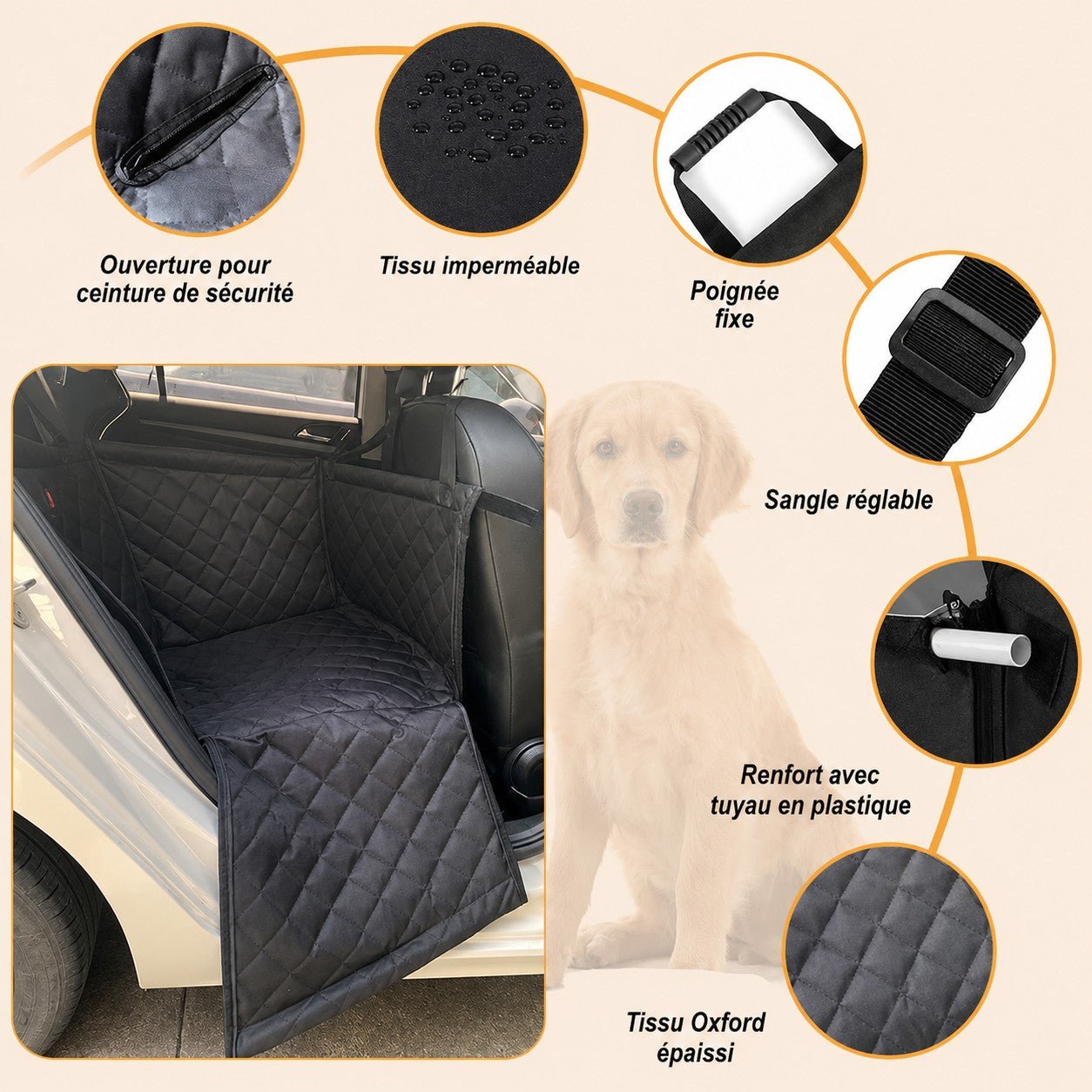 Siege auto chien•JappyTransport™ - Jappy Toutou