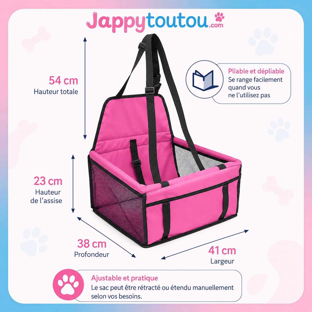 Siege auto pour chien | JappySiegeFlex2™ - Jappy Toutou