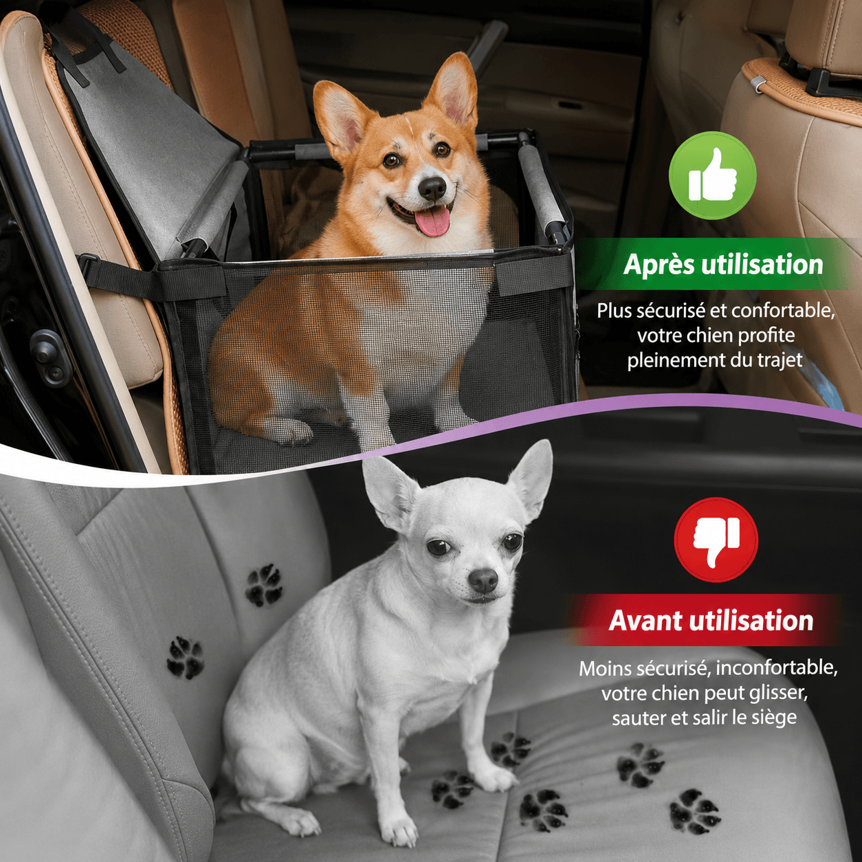 Siege auto pour chien | JappySiegeFlex2™ - Jappy Toutou