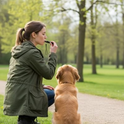 Sifflet ultrason pour chien : Portée longue distance          