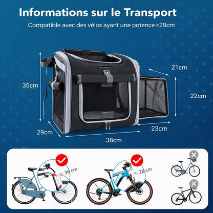 Vélo Panier chien | Jappy3Way™ multifonction - Jappy Toutou